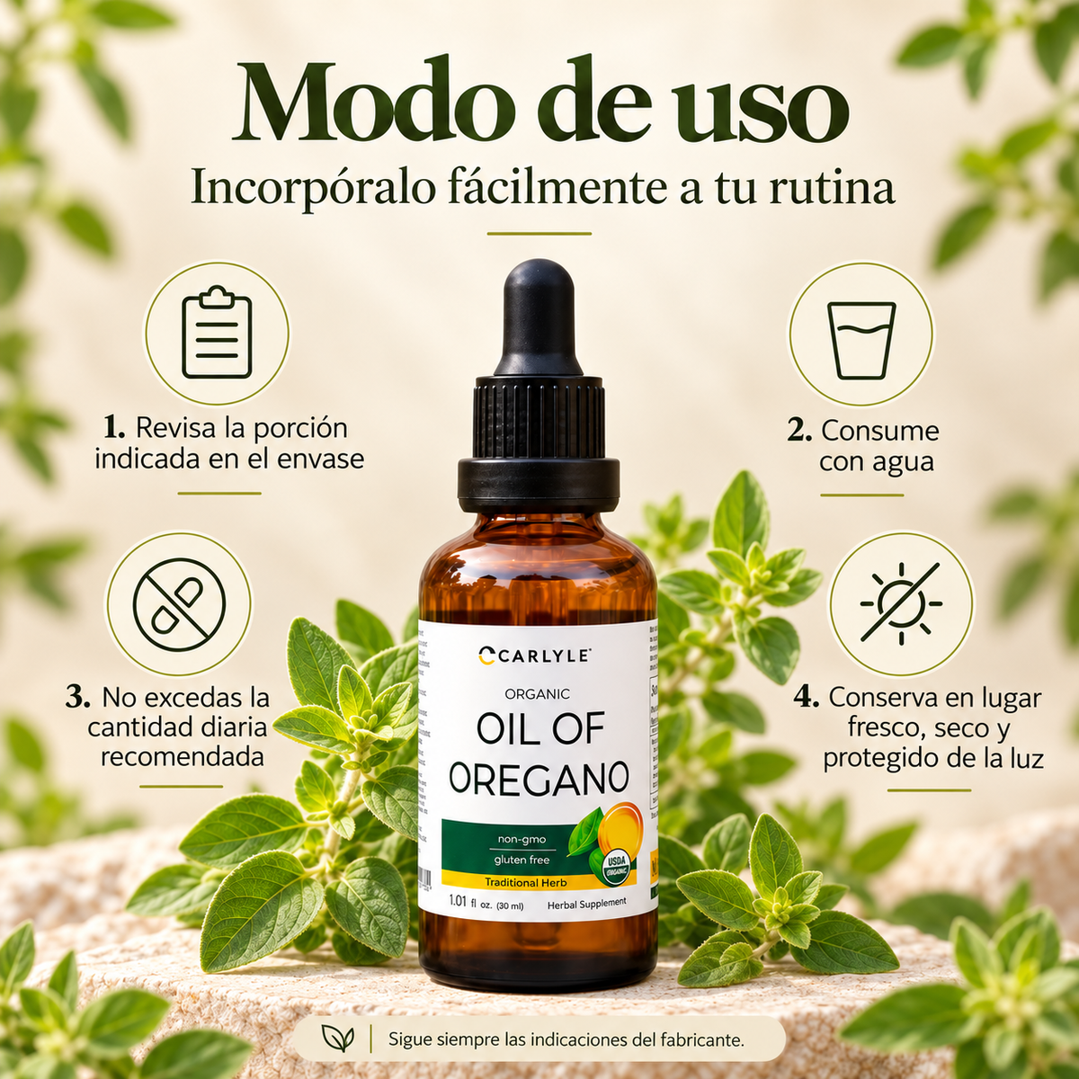 Oil Of Oregano – Aceite de Orégano en Cápsulas
