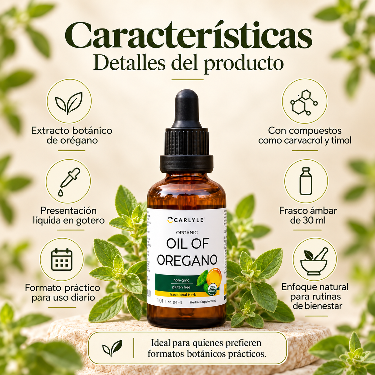 Oil Of Oregano – Aceite de Orégano en Cápsulas