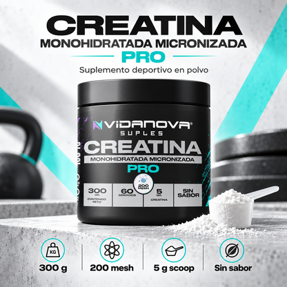 Creatina Monohidratada Micronizada 200 Mesh – 300 g