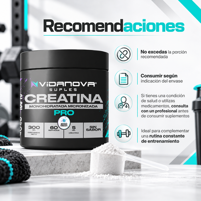 Creatina Monohidratada Micronizada 200 Mesh – 300 g