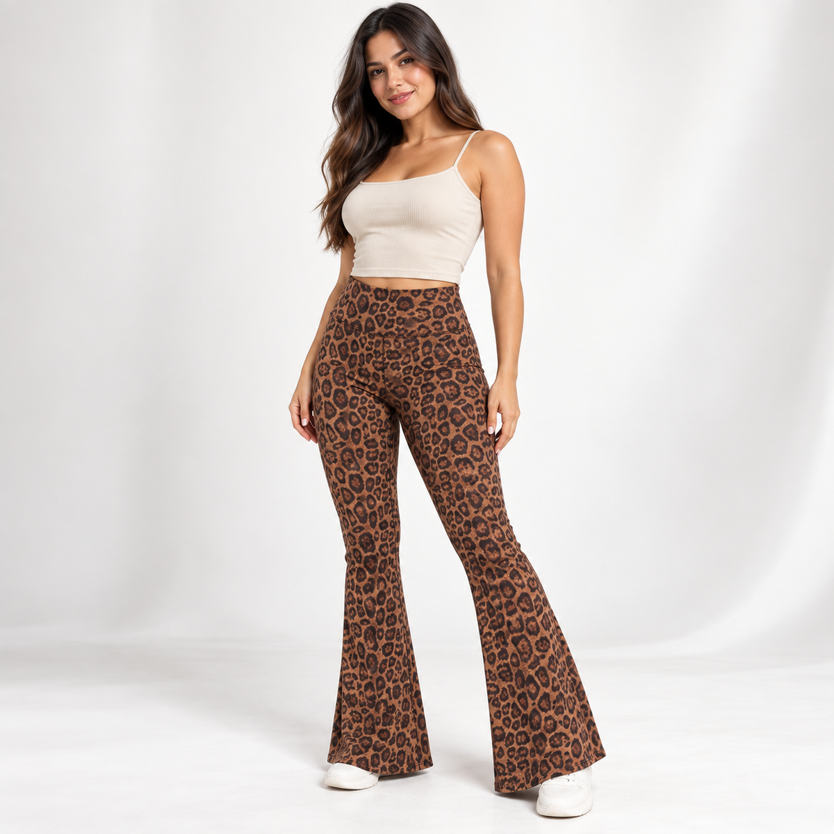 Flare Suplex Animal Print Cafe  - Talla Estándar