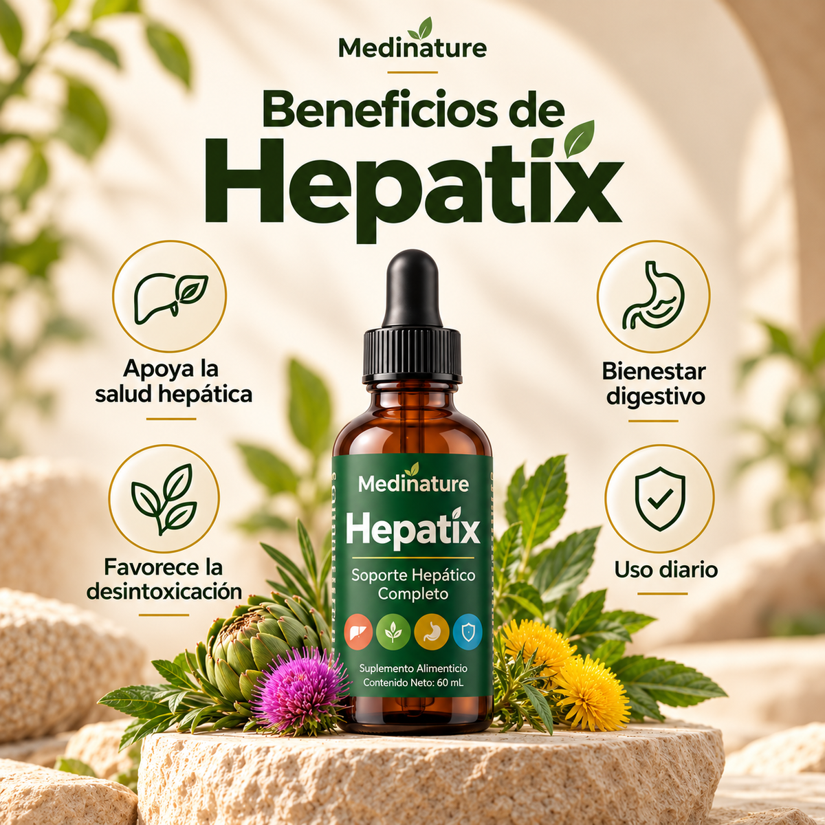 Hepatix – Fórmula de Soporte Hepático Completo