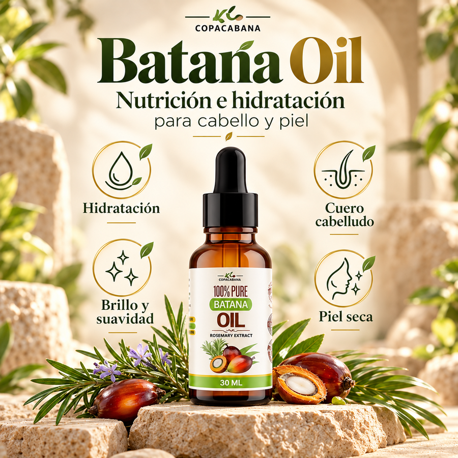 Aceite de Batana 100% Puro y Natural – Nutrición para Cabello y Piel 30 ml