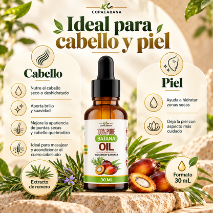 Aceite de Batana 100% Puro y Natural – Nutrición para Cabello y Piel 30 ml
