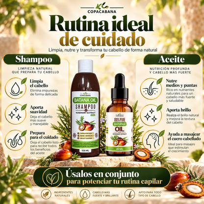 Pack Rescate Capilar Batana + Romero – Champú + Aceite de Batana 100% Puro