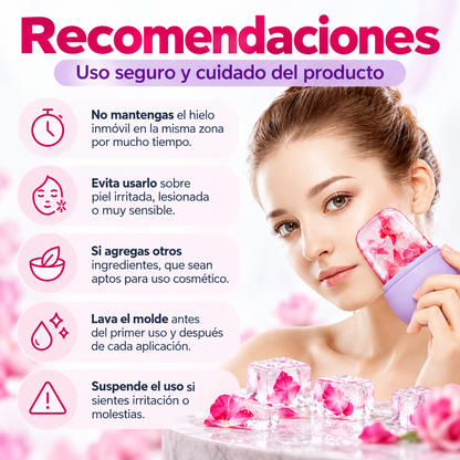 Molde Hielo Facial de Silicona Ice Stick – Masaje Facial Refrescante