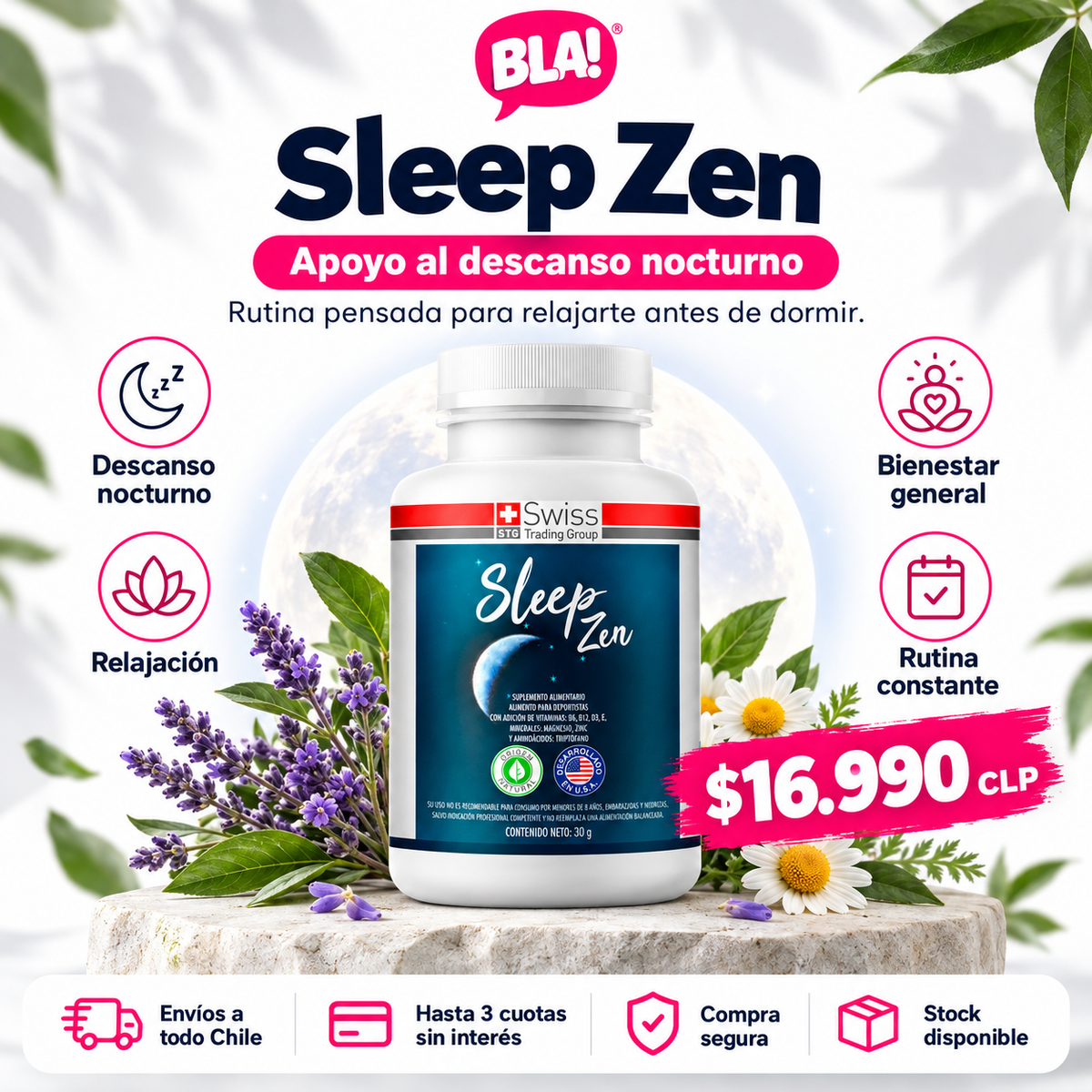 Sleep Zen | Suplemento Natural para el Descanso