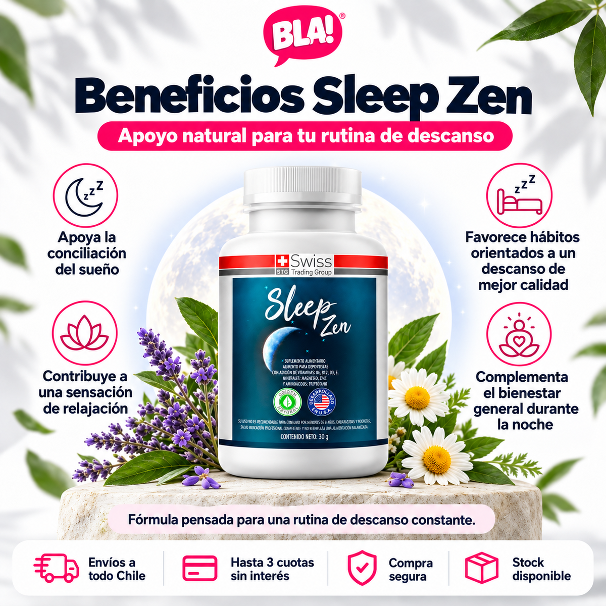 Sleep Zen | Suplemento Natural para el Descanso