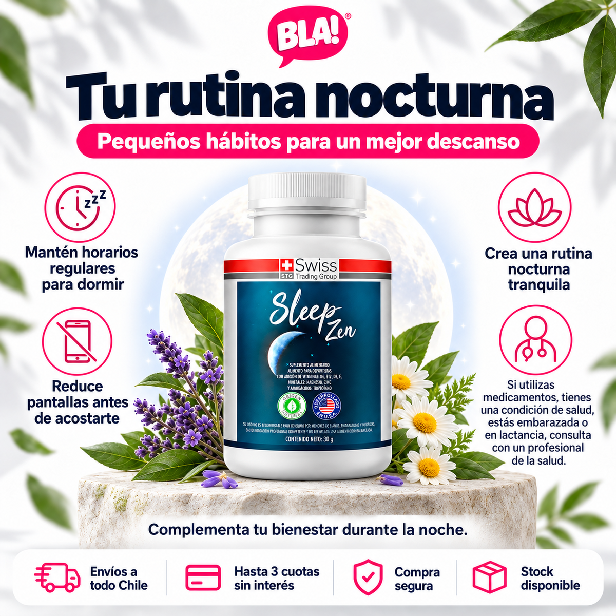 Sleep Zen | Suplemento Natural para el Descanso