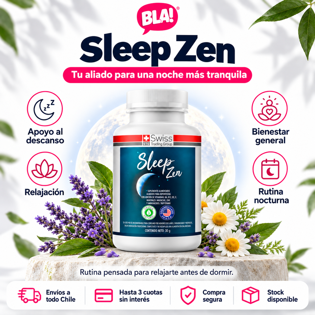 Sleep Zen | Suplemento Natural para el Descanso