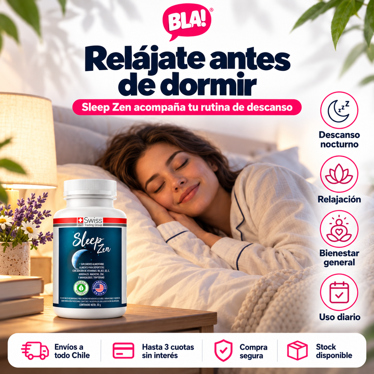 Sleep Zen | Suplemento Natural para el Descanso