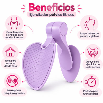 Ejercitador Pélvico Fitness Multifunción para Piernas, Glúteos y Suelo Pélvico