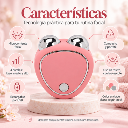 Masajeador Facial con Microcorriente USB – 3 Intensidades