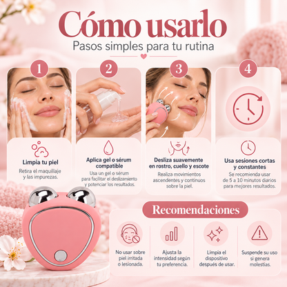 Masajeador Facial con Microcorriente USB – 3 Intensidades
