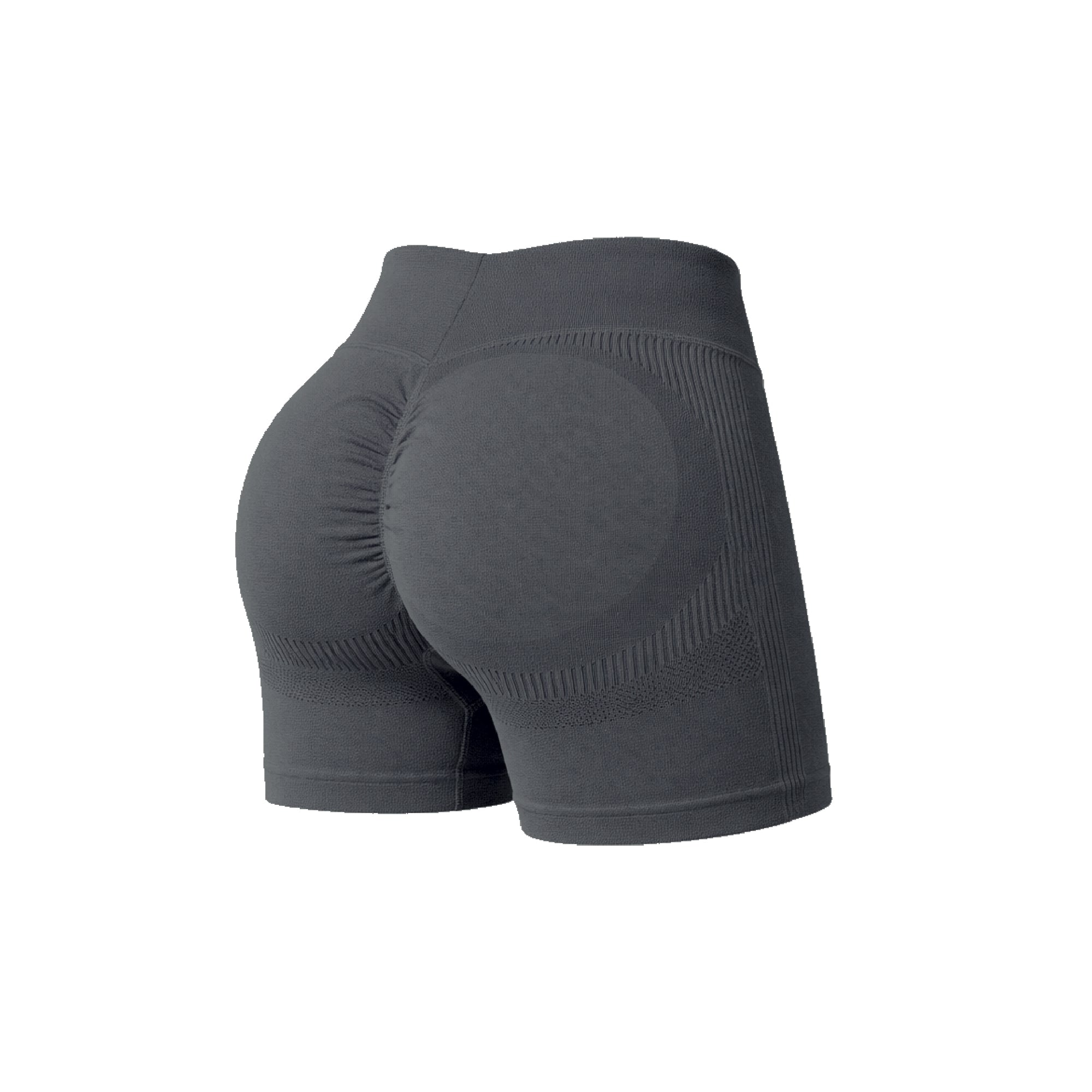 Short Push Up Liso con Cintura en V - Grafito