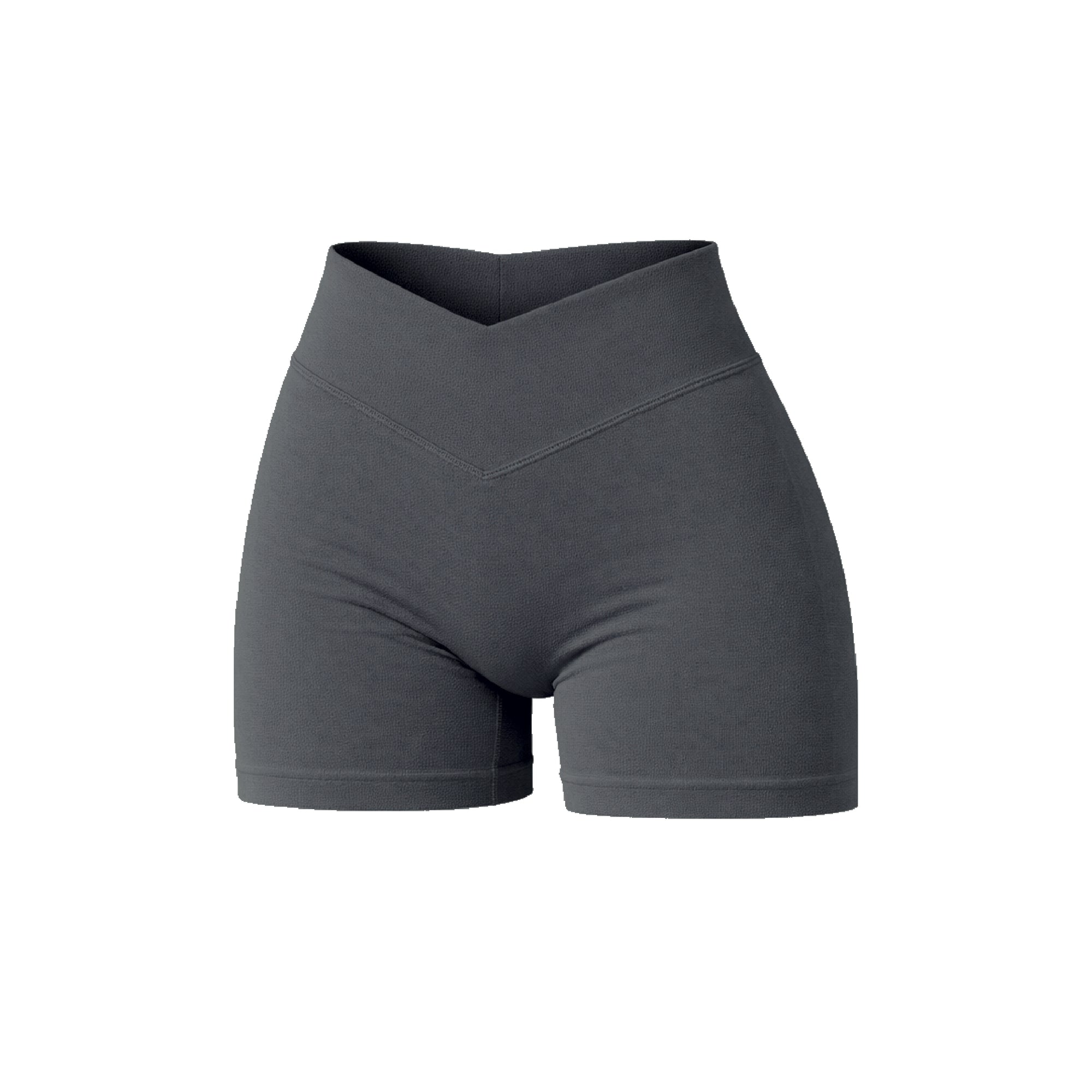 Short Push Up Liso con Cintura en V - Grafito