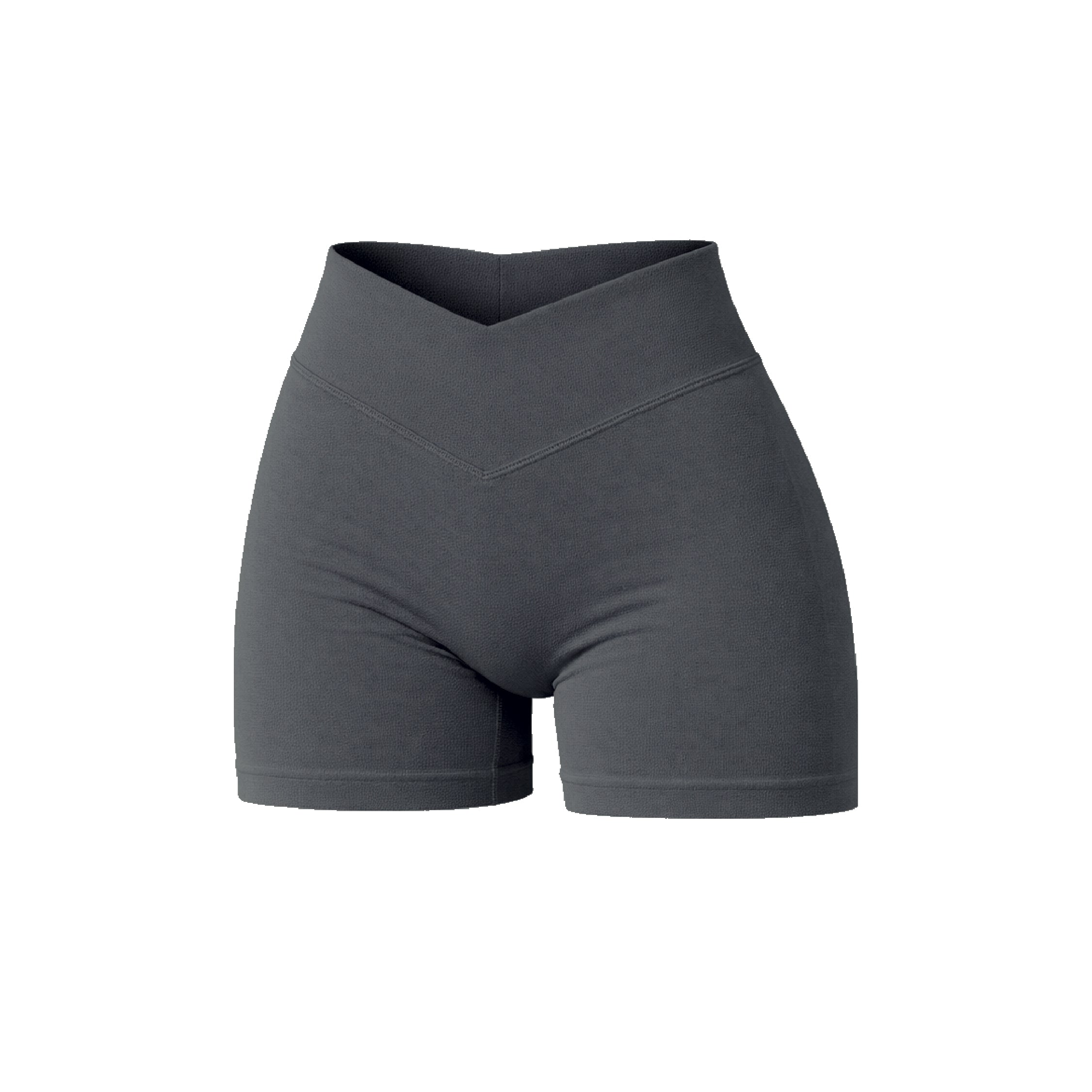 Short Push Up Liso con Cintura en V - Grafito