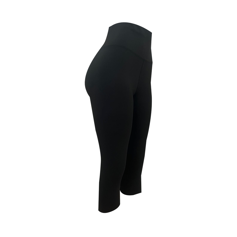 Calza Algodón 3/4 Negro - Talla Estándar