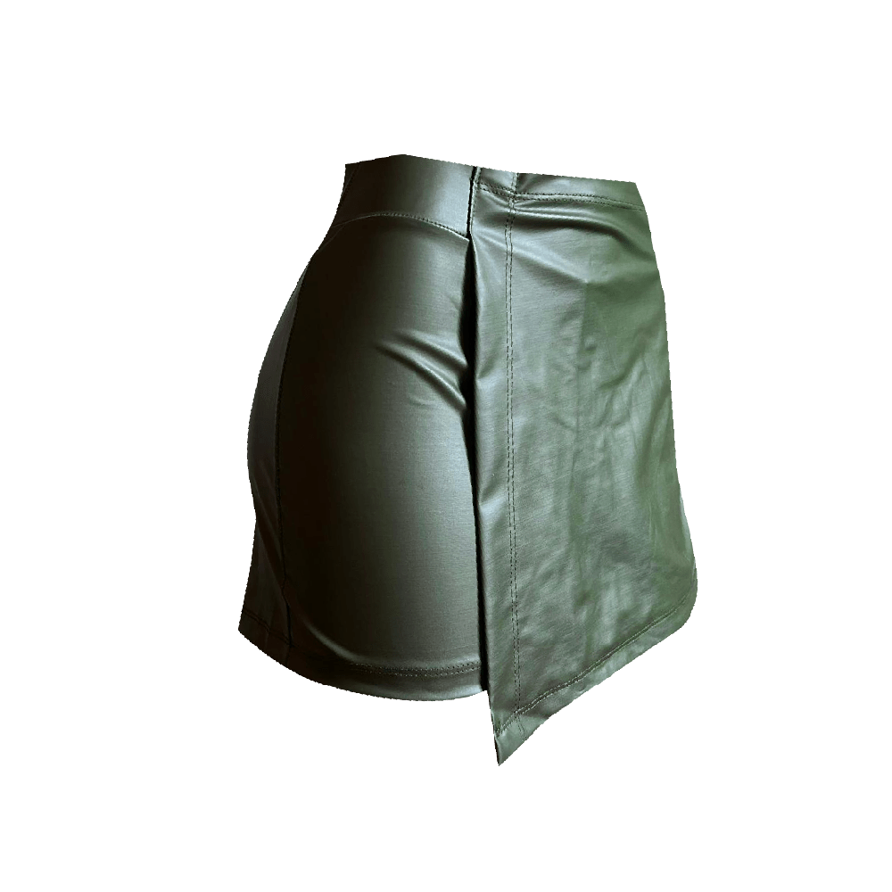 Falda Short Eco Cuero