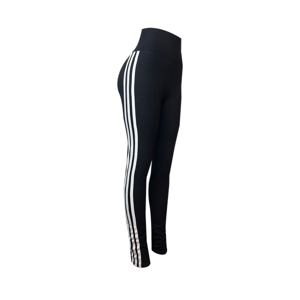 Calza Franjas Negro - Talla Estándar