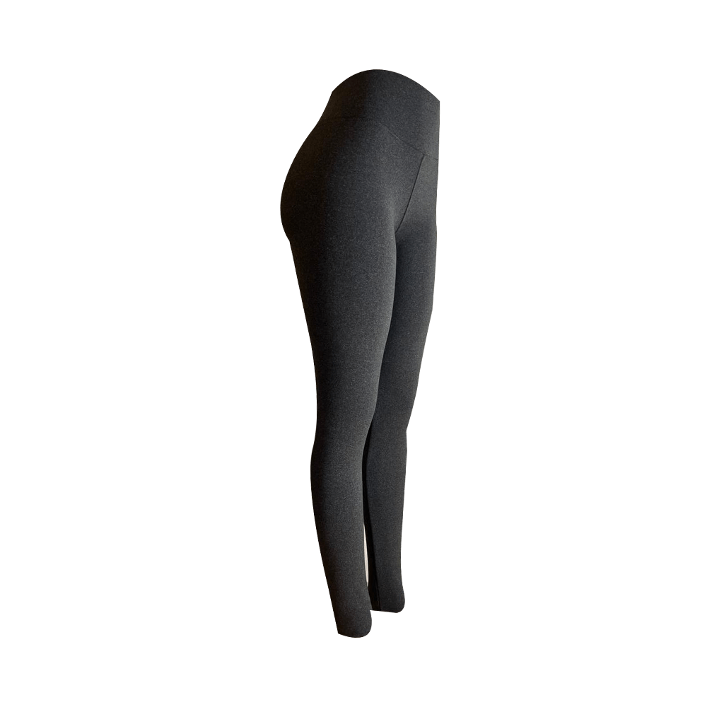 Calza Algodón Con Polar Gris Oscuro - Talla XL