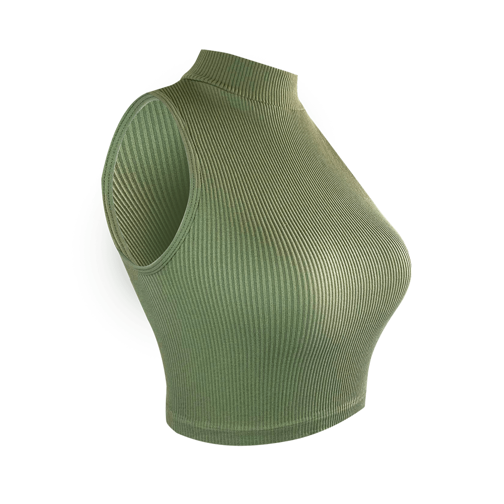 Crops Verde Nilo Cuello Alto - Talla Estándar