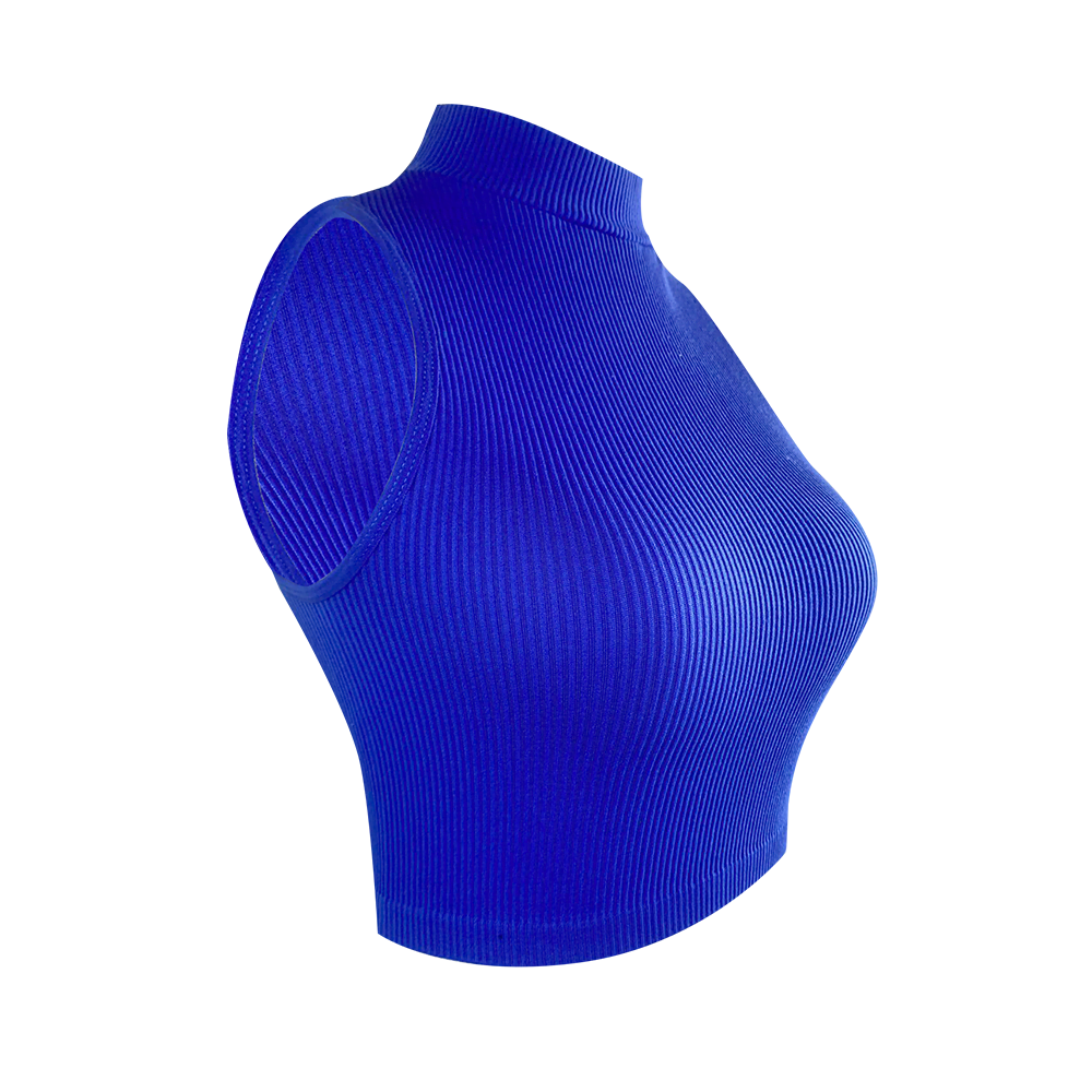 Crops Azul Rey Cuello Alto - Talla Estándar