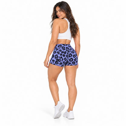 Short Suplex Premium - Estampado Animal Print - Azul Lavanda