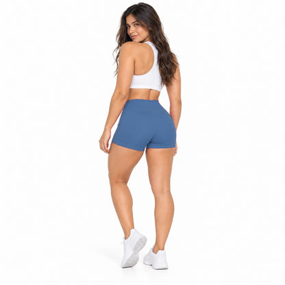 Short Suplex Premium - Liso - Azul Denim