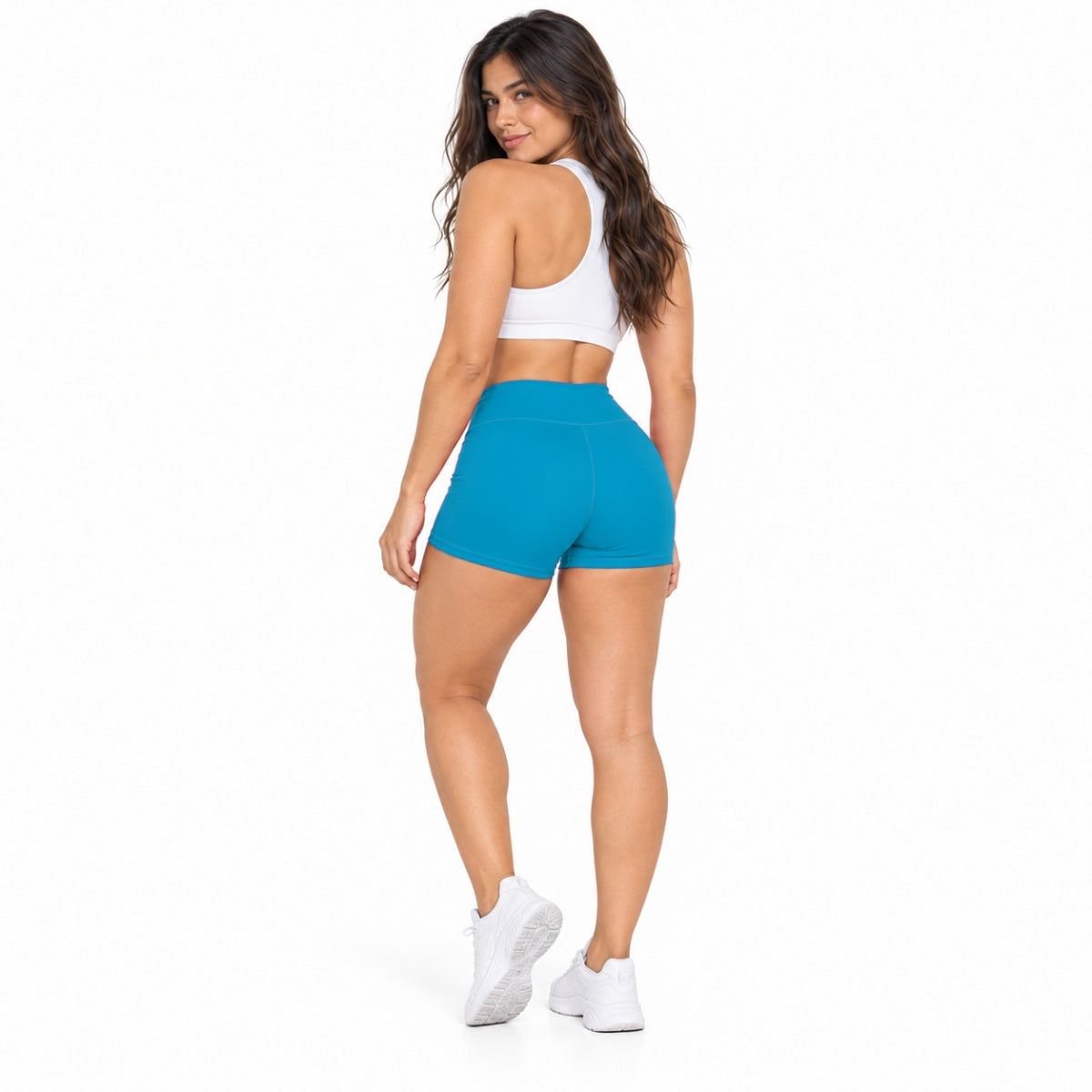 Short Suplex Premium - Liso - Azul Turquesa